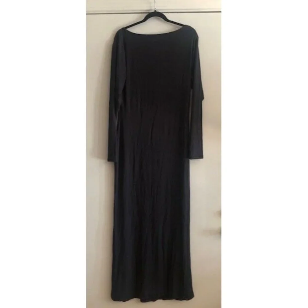 NWT SOLD OUT! SKIMS SOFT LOUNGE LONG SLEEVE MAXI DRESS GRAPHITE US SIZE 2X - Picture 4 of 5